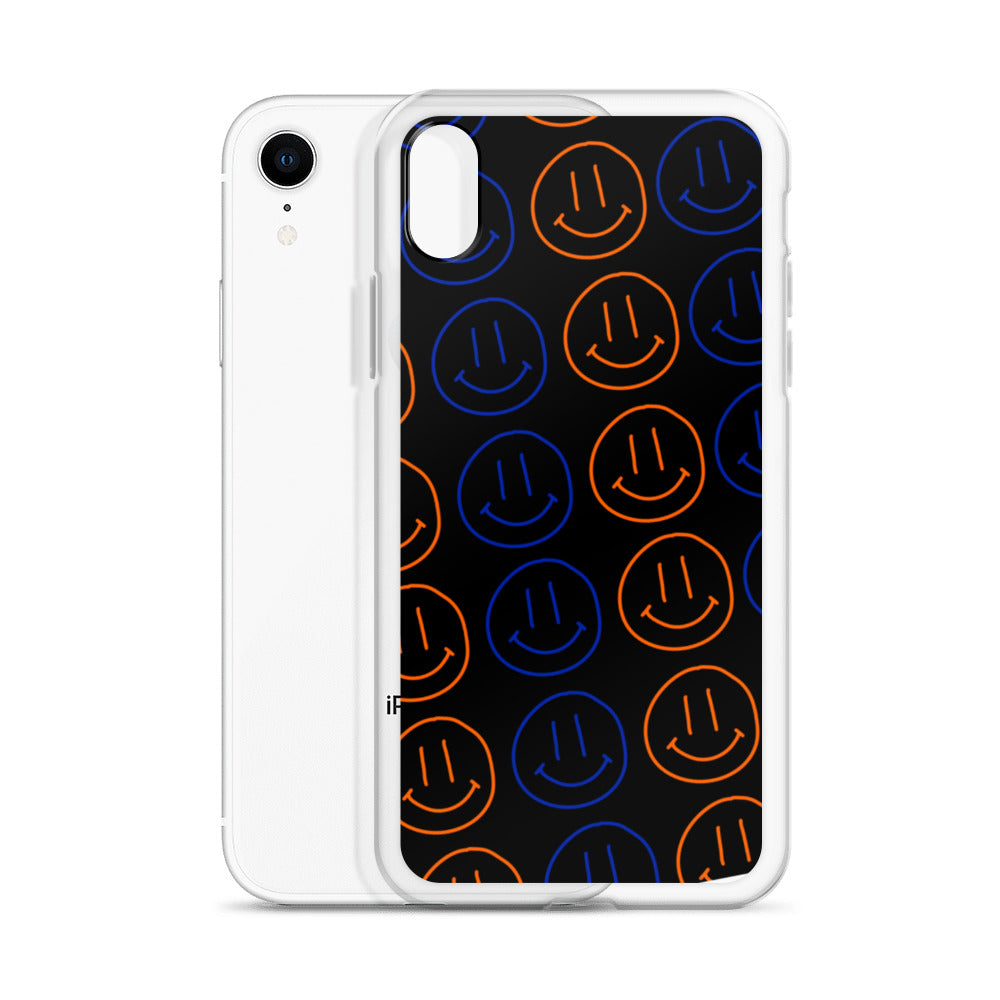 UF Smiley Faces iPhone Case - Black