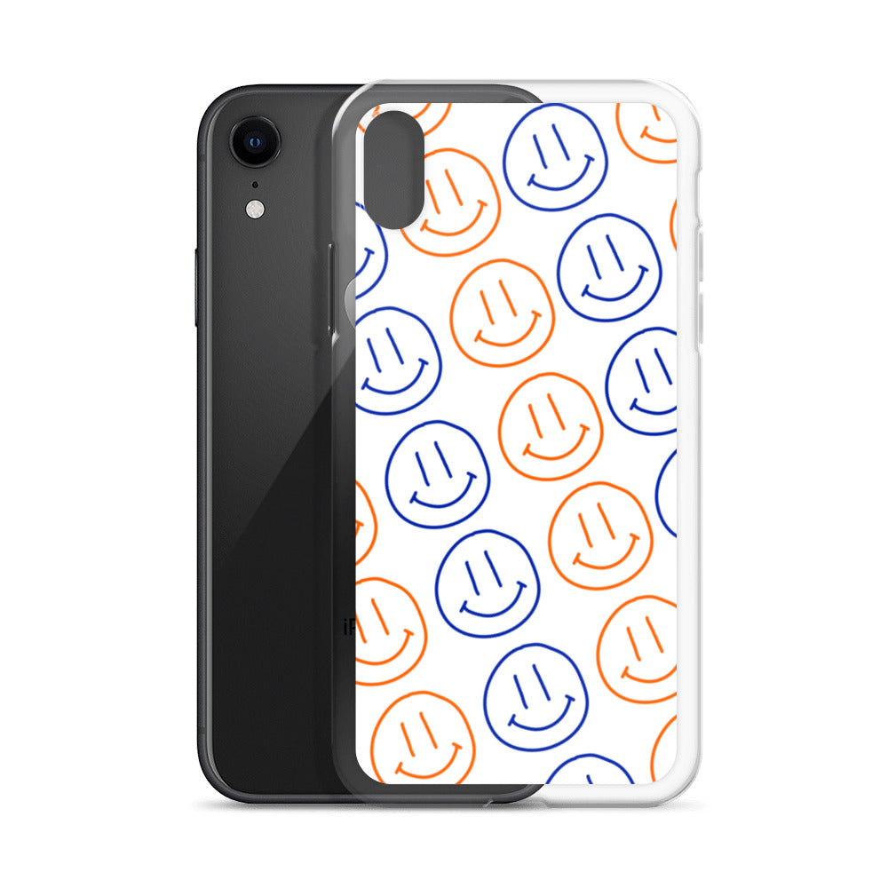 UF Smiley Faces iPhone Case - White