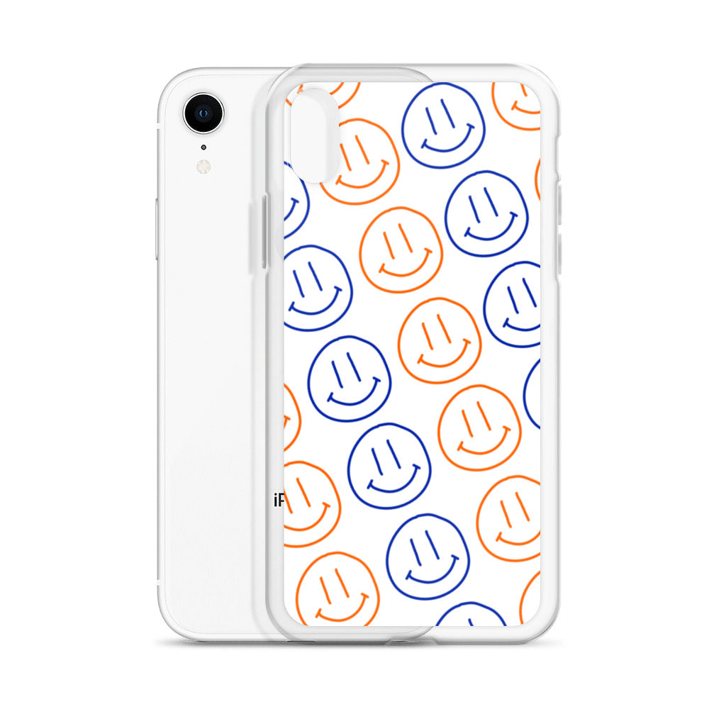 UF Smiley Faces iPhone Case - White