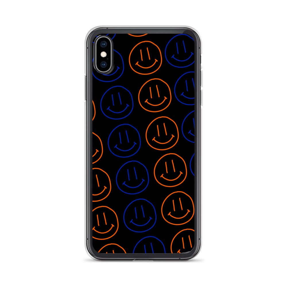 UF Smiley Faces iPhone Case - Black