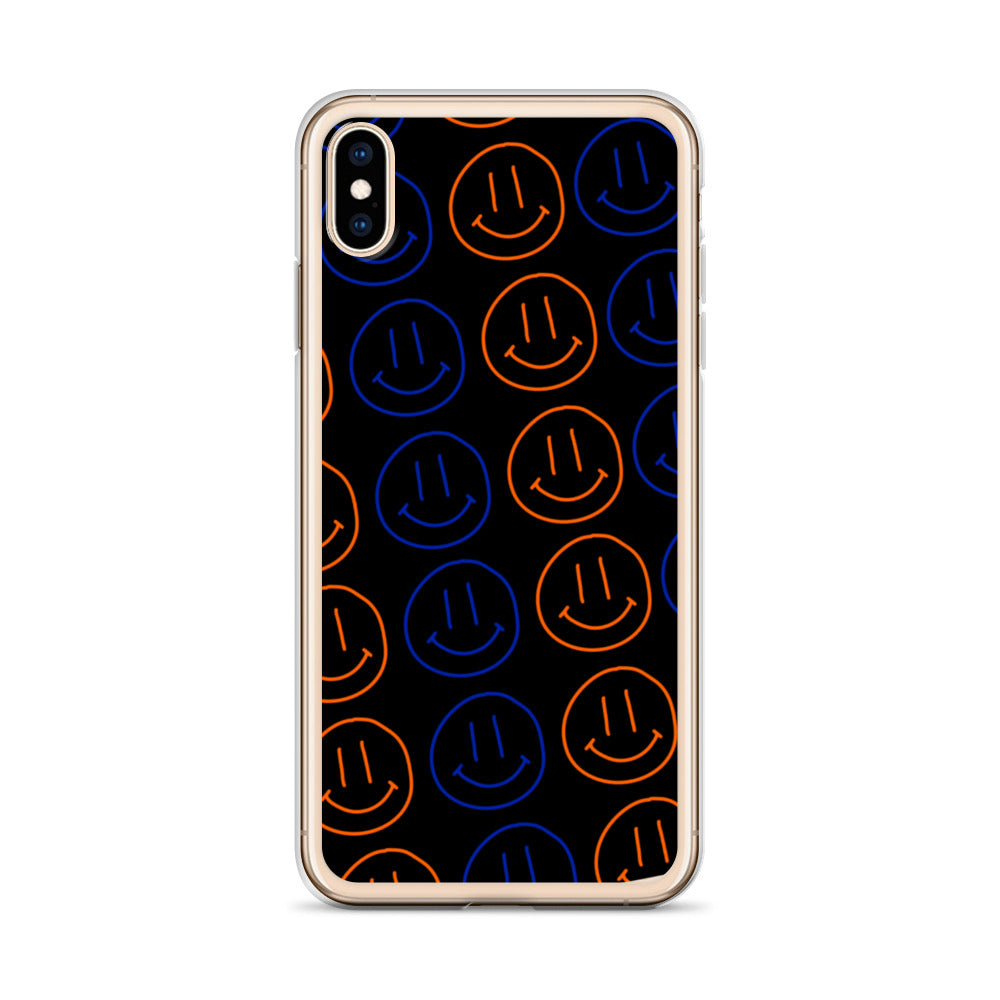 UF Smiley Faces iPhone Case - Black