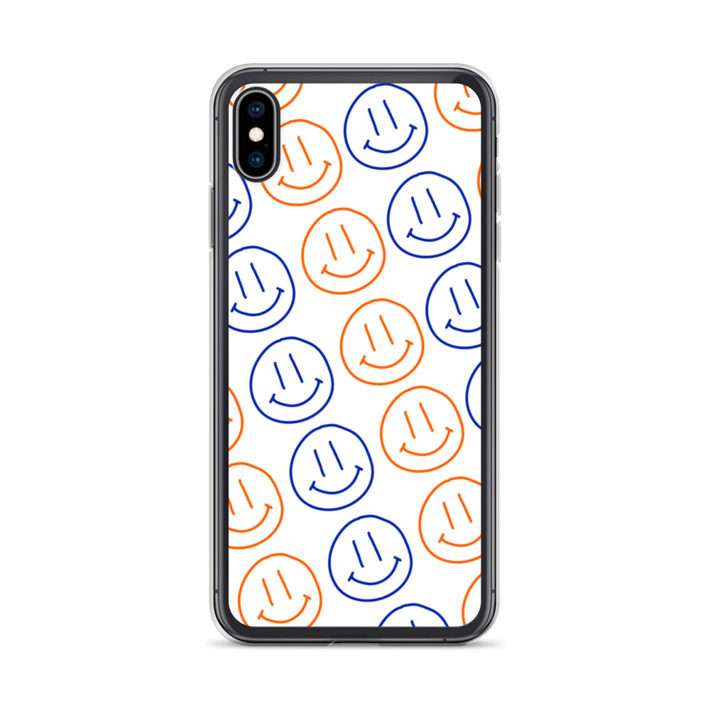 UF Smiley Faces iPhone Case - White