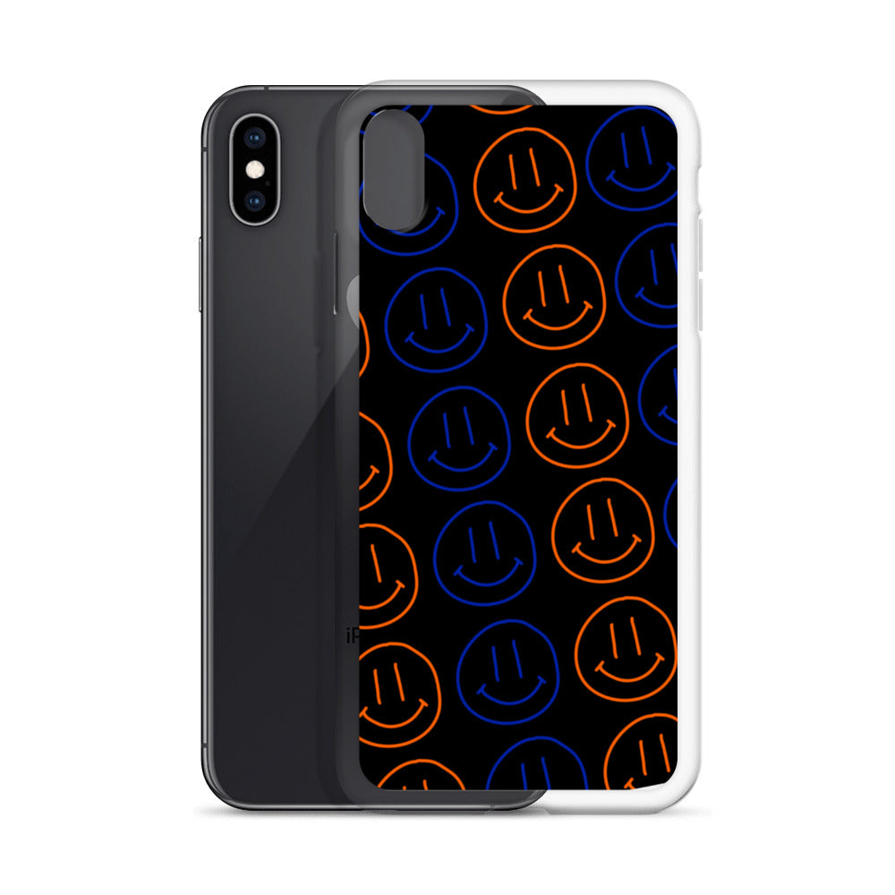 UF Smiley Faces iPhone Case - Black