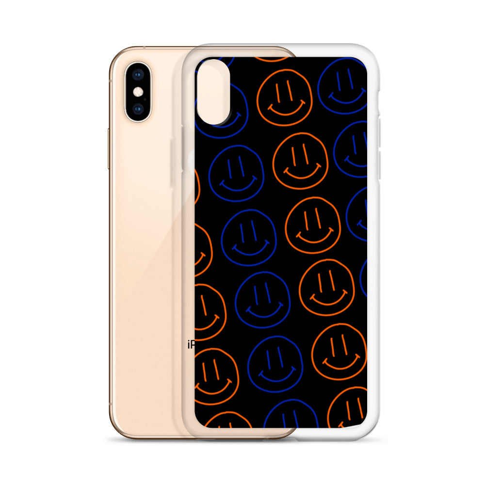 UF Smiley Faces iPhone Case - Black