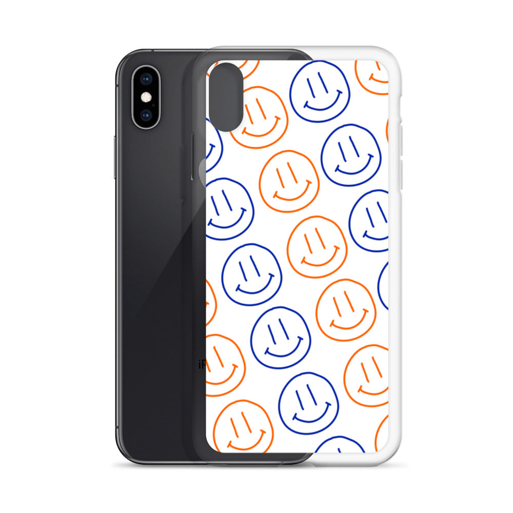 UF Smiley Faces iPhone Case - White