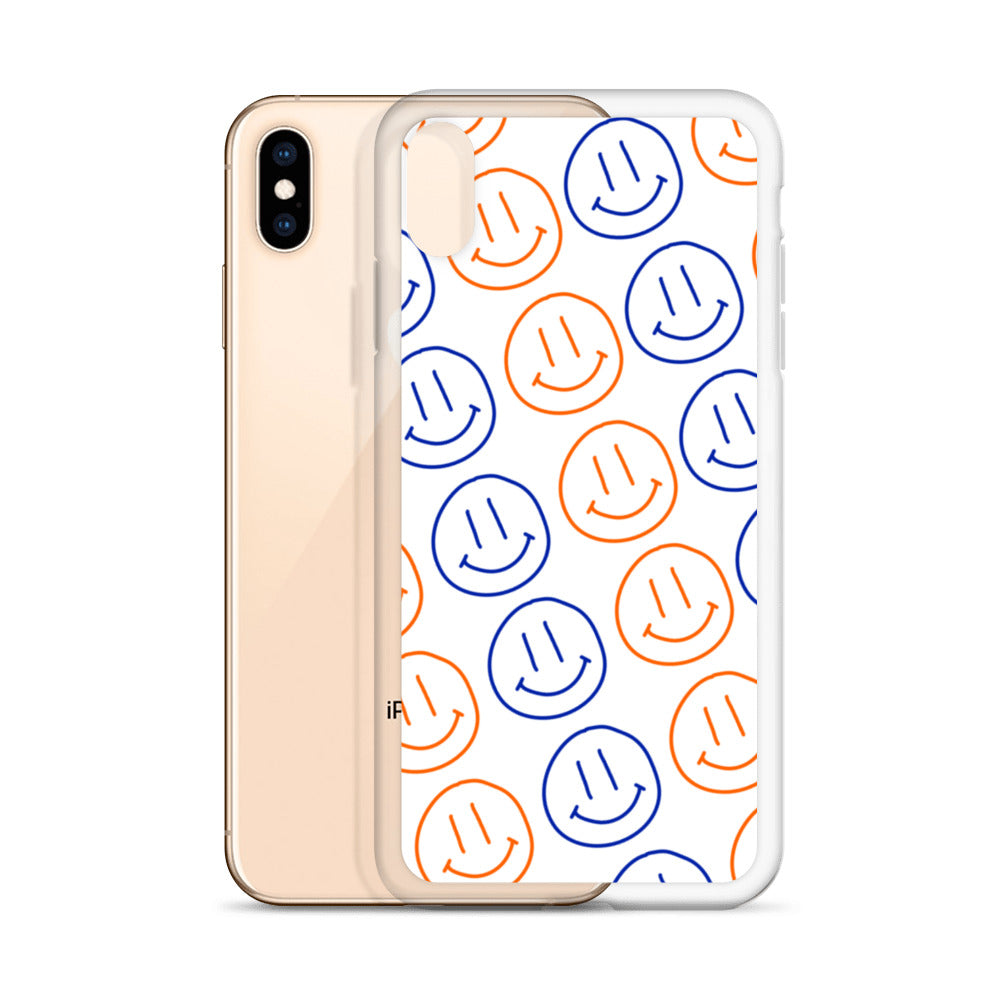 UF Smiley Faces iPhone Case - White
