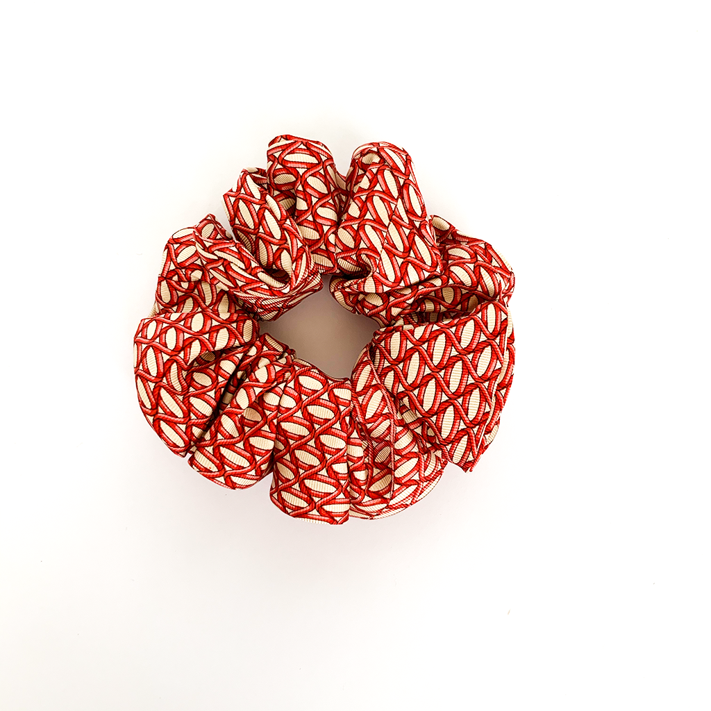 LADDER LINES LUXURY SILK SCRUNCHIE