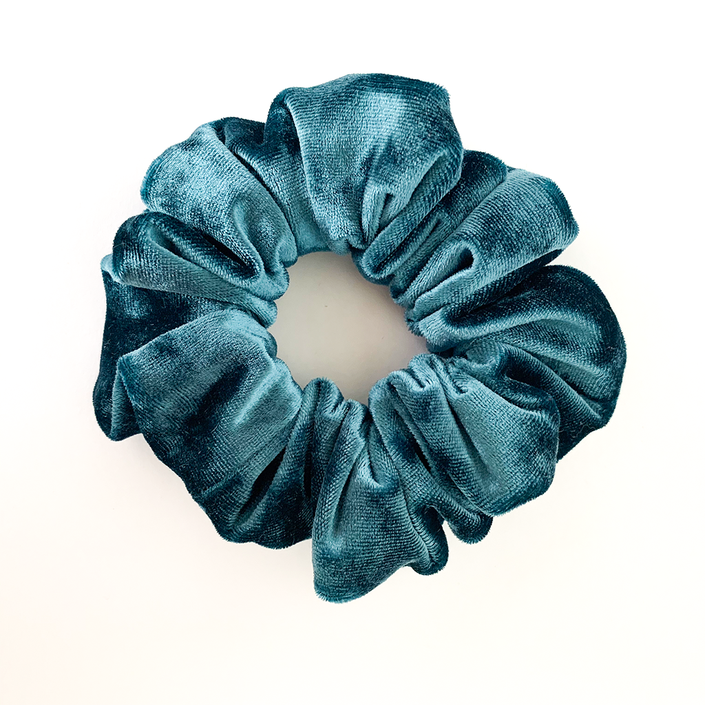 teal tides luxury scrunchie || PLUSHIES